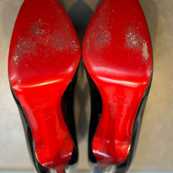 Christian Louboutin So Kate Patent Black Leather 120 mm Pumps - Picture 3 of 6